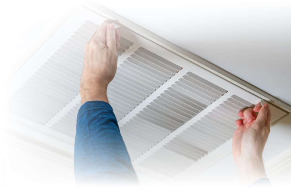 Replacing HVAC air filter for home AC system